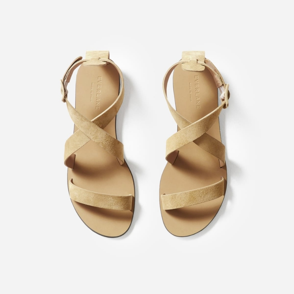 Everlane Suede Modern Wrap Sandal NEW 9